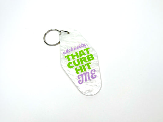 That Curb Hit Me Keychain | Bag Charm