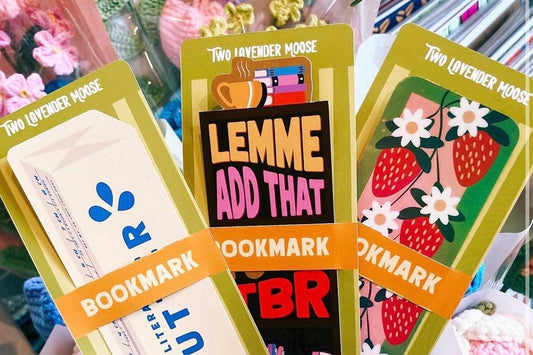 Holographic Strawberry Bookmark | Reader Gift