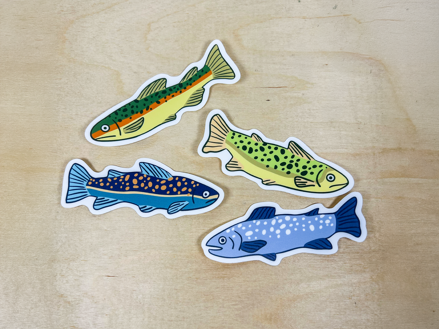 Complete Trout Sticker Collection