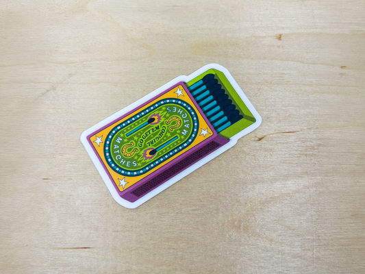 Cowgirl Match Co. Matchbox Sticker