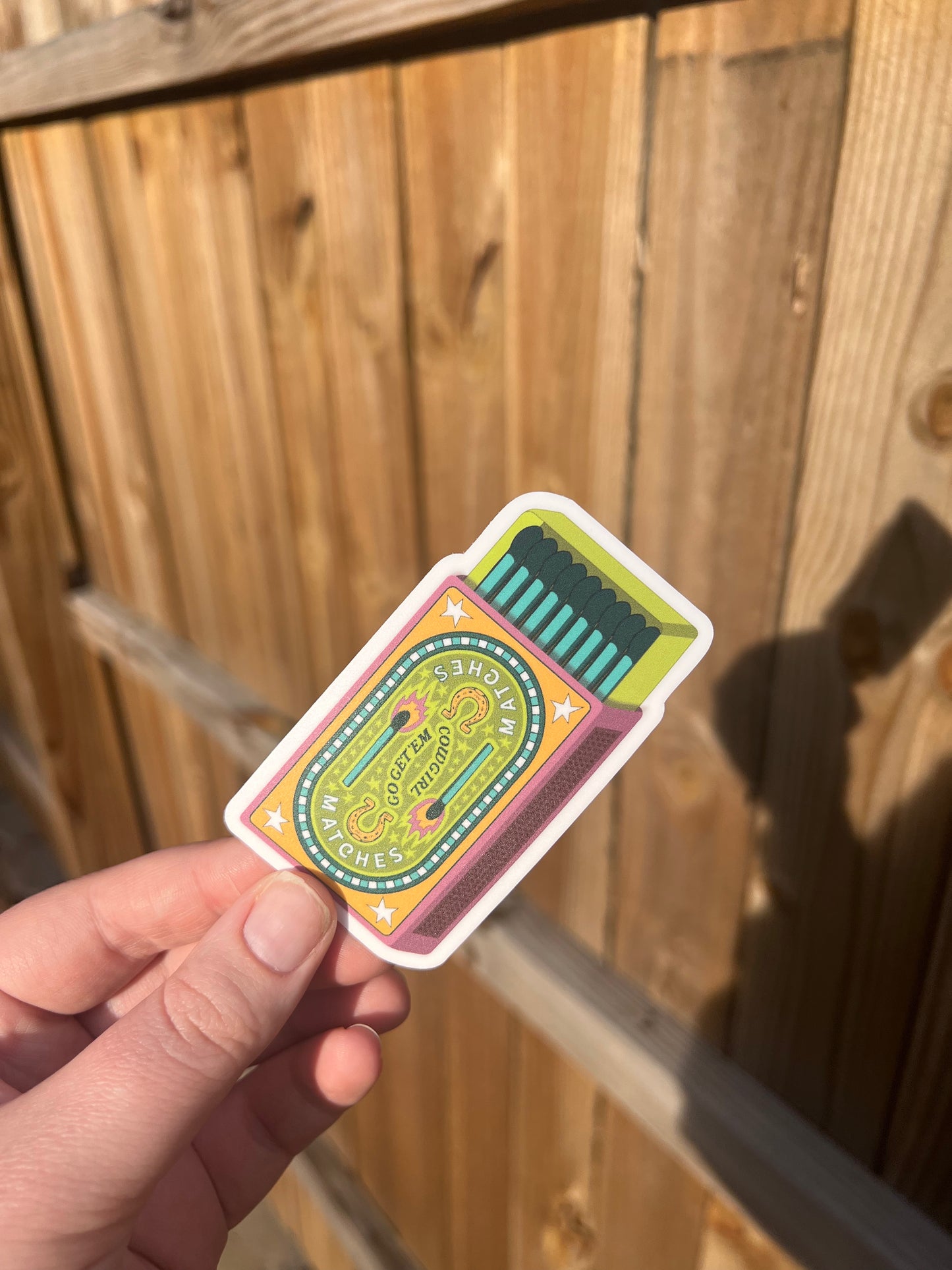 Cowgirl Match Co. Matchbox Sticker
