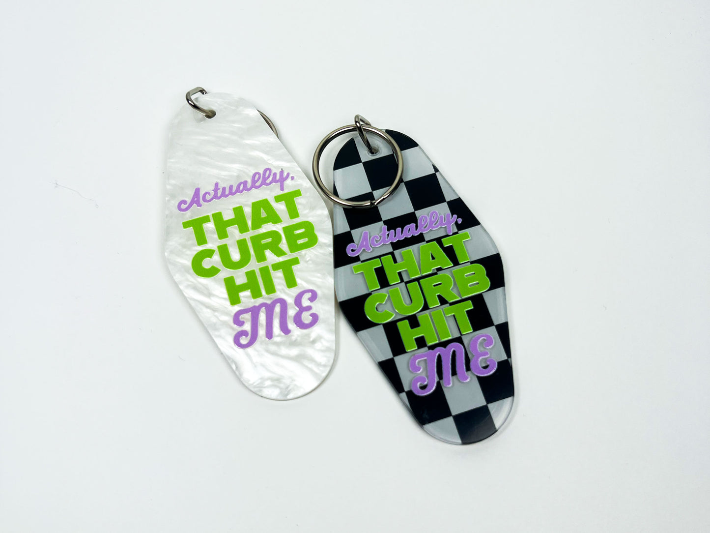 That Curb Hit Me Keychain | Bag Charm