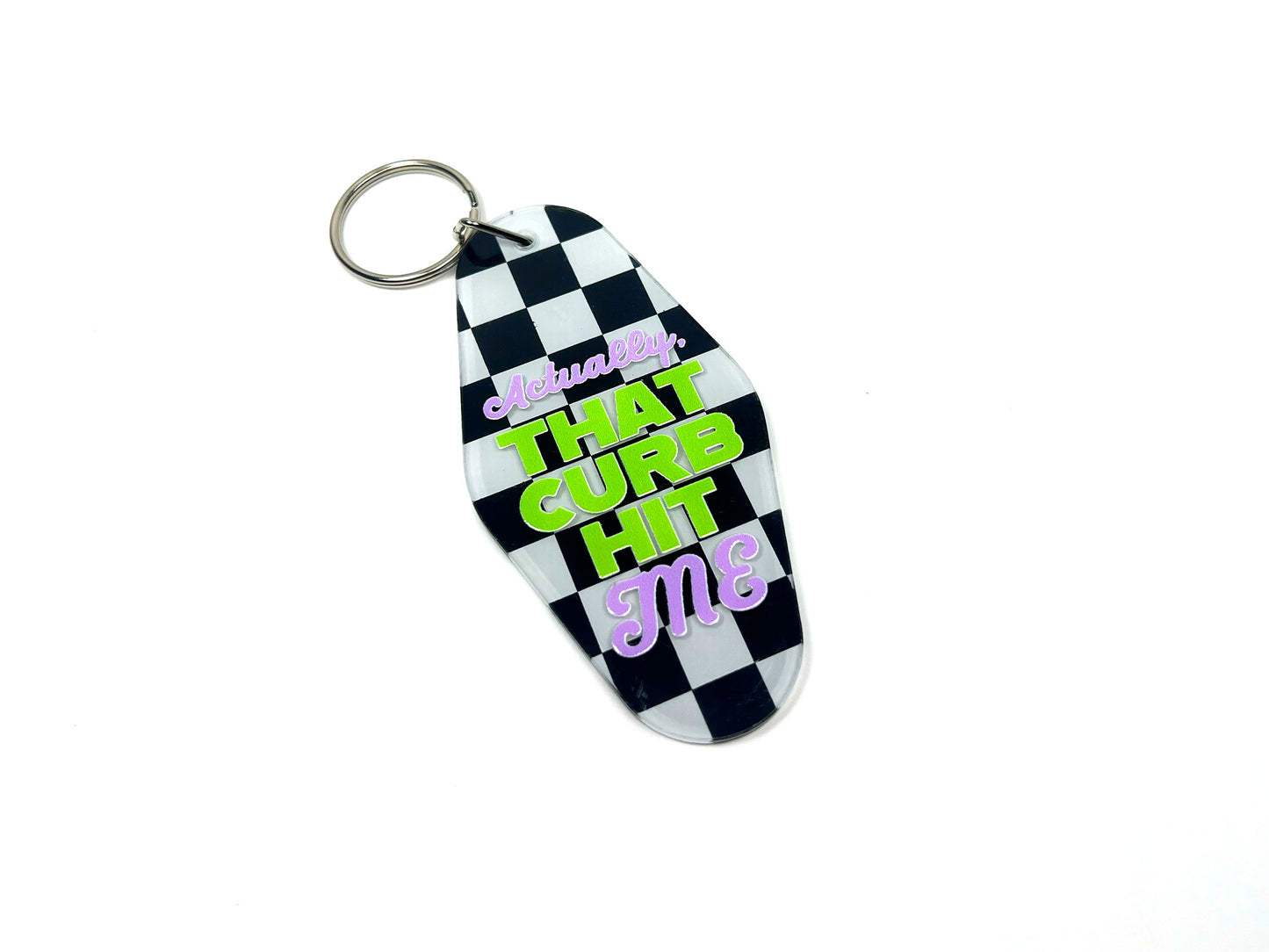 That Curb Hit Me Keychain | Bag Charm