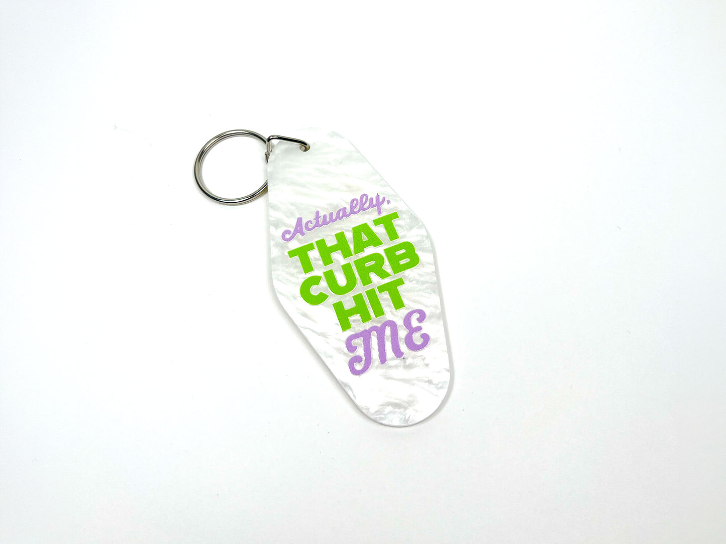 That Curb Hit Me Keychain | Bag Charm