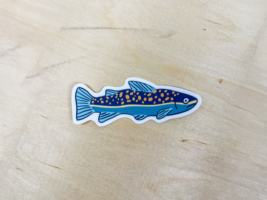 Rainbow Trout Vinyl Sticker | Fishing Waterproof Decal | For Outdoors Laptop & Water Bottle | Wildlife Sticker