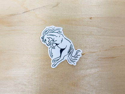 Wild Stallion Vinyl Sticker | Horse Waterproof Decal | Cowgirl Sticker