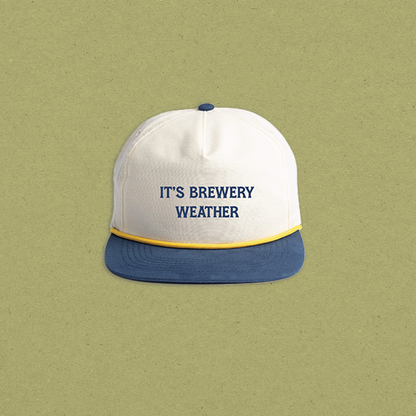 "It's Brewery Weather" Embroidered Rope Snapback