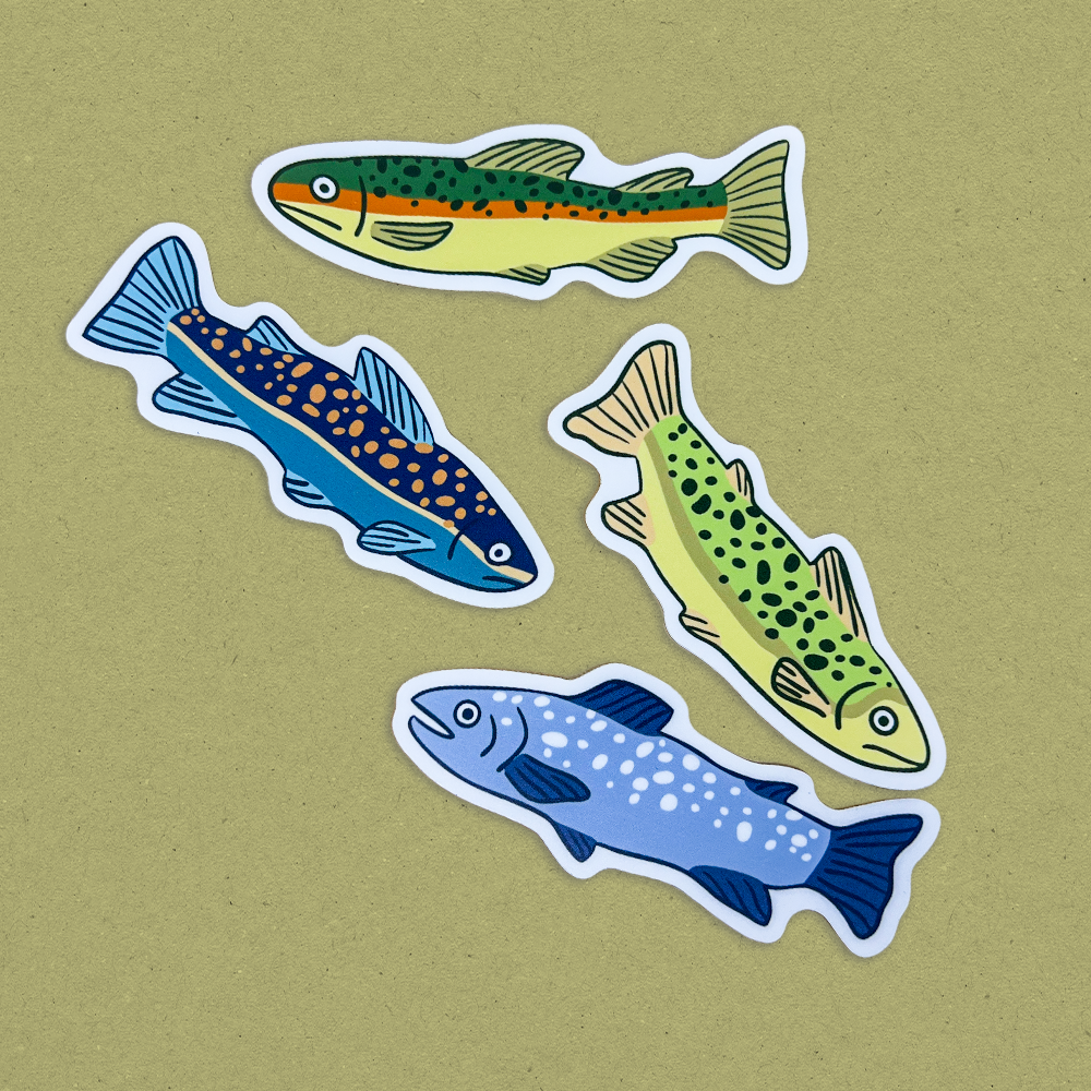 Complete Trout Sticker Collection