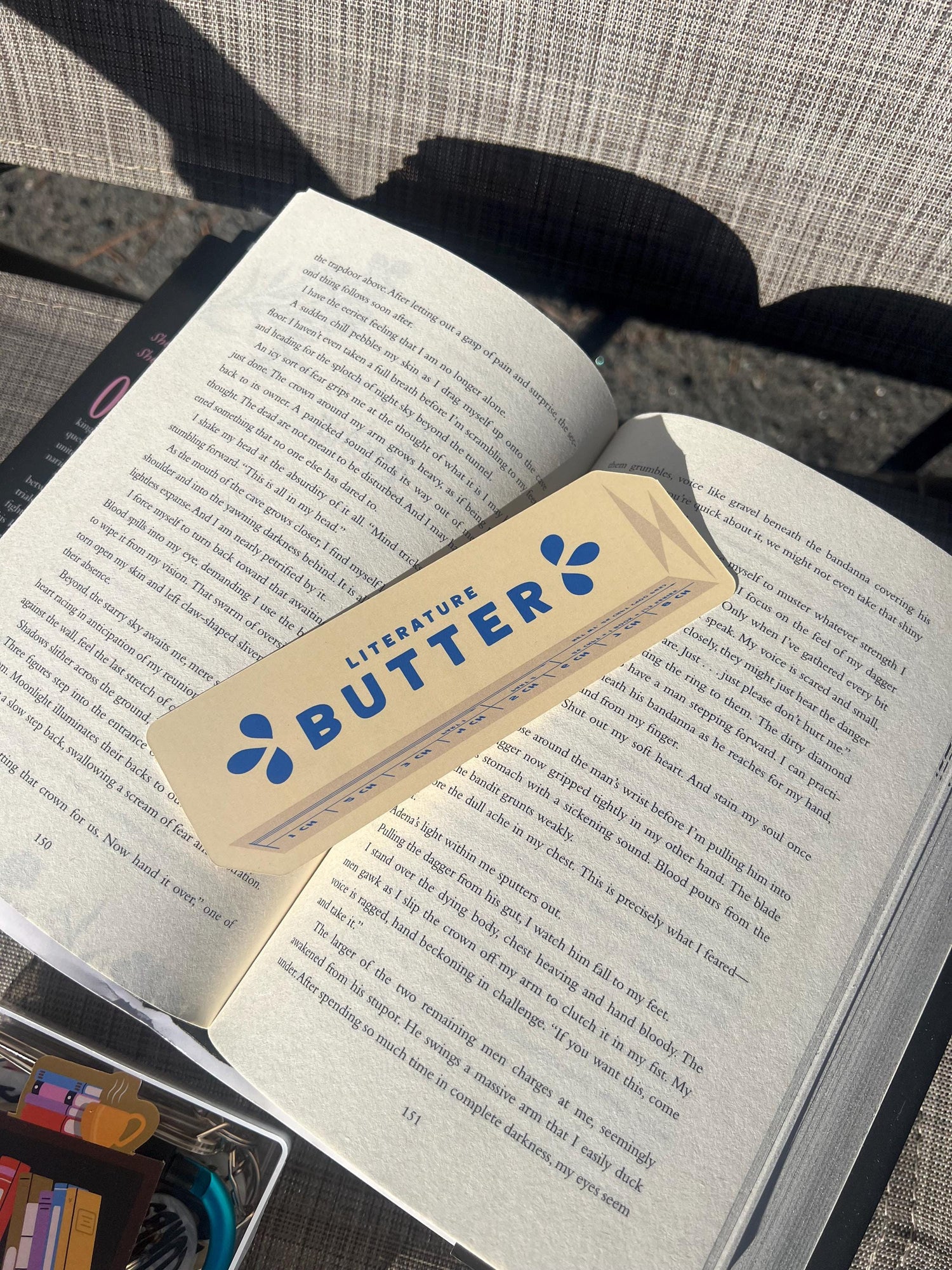 Funny Butter Bookmark | Book Lover Gift, Reader Accessory