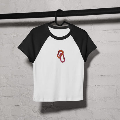 Women’s micro rib raglan baby tee | Carabiner | Lesbian