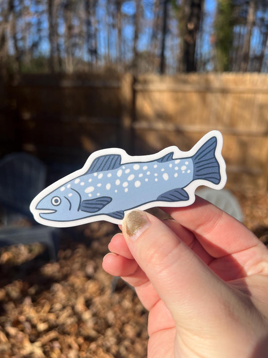 Cutthroat Trout Vinyl Sticker | Fishing Waterproof Decal | For Outdoors Laptop & Water Bottle | Wildlife Sticker