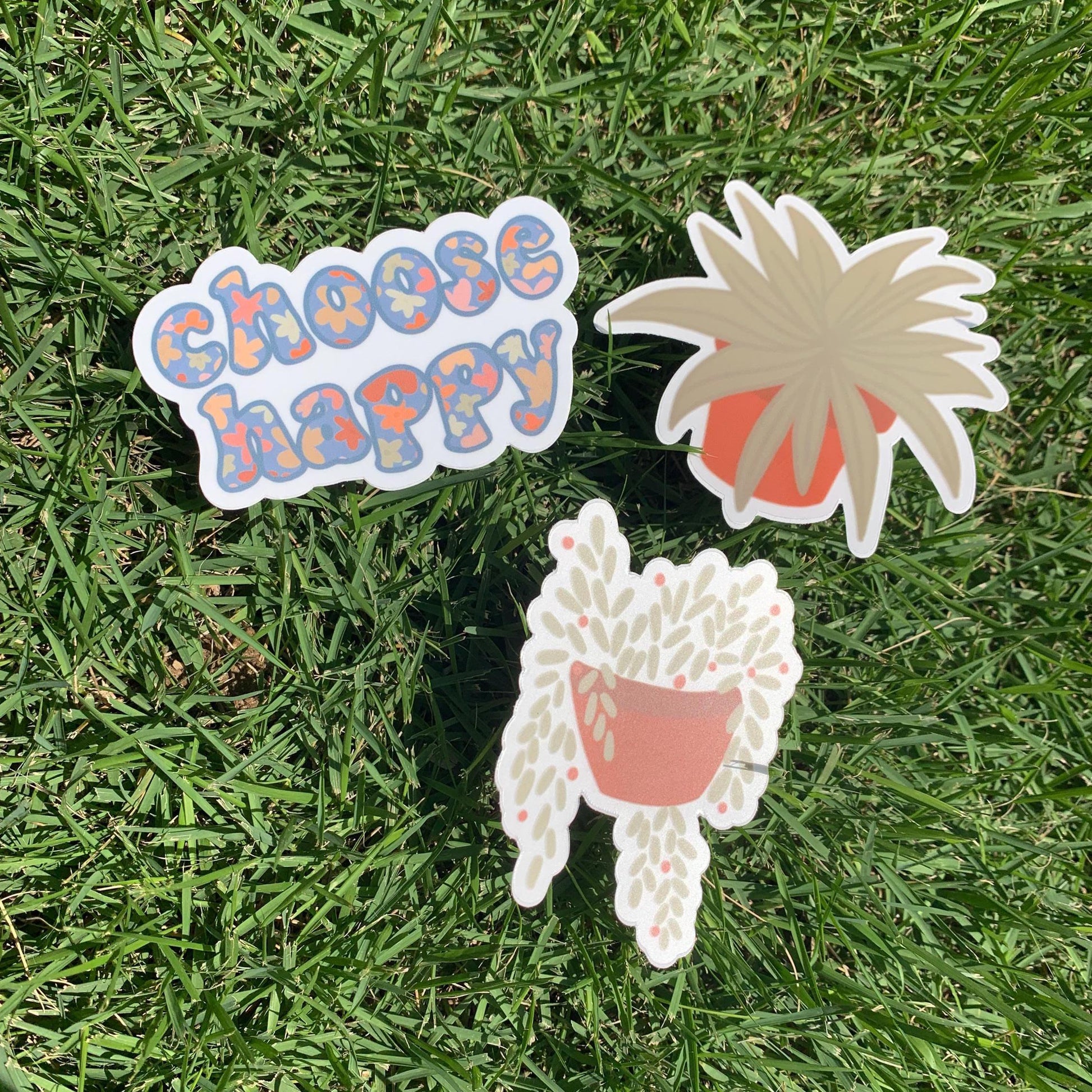 Choose Happy Vinyl Sticker | Motivational Laptop Decal