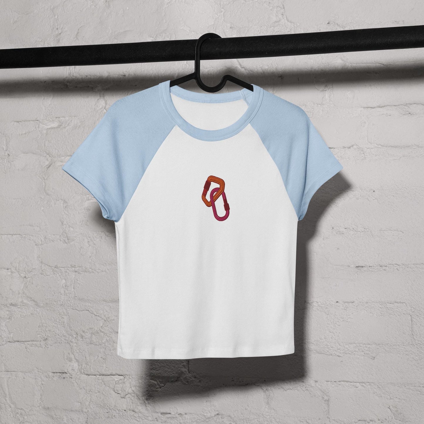 Women’s micro rib raglan baby tee | Carabiner | Lesbian