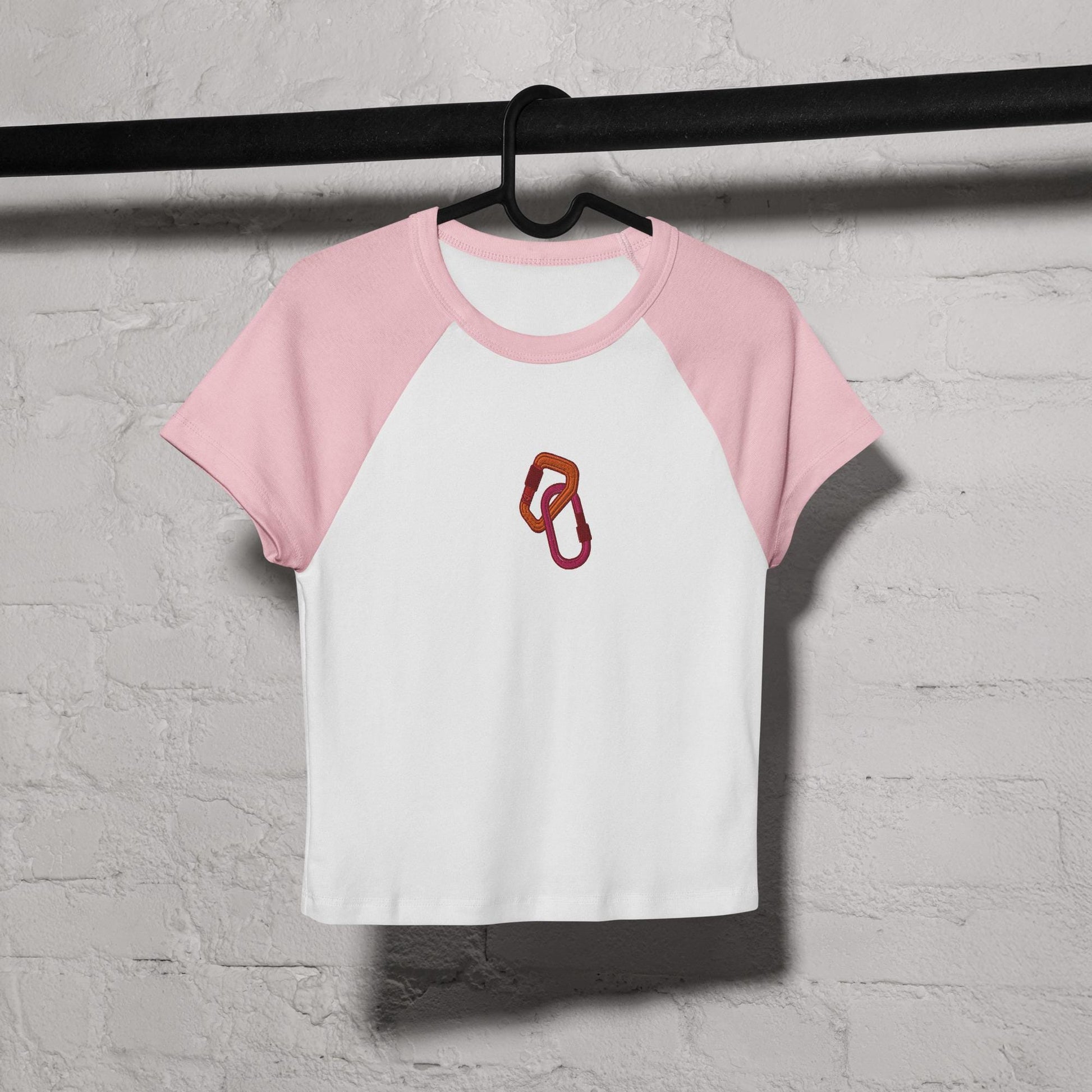 Women’s micro rib raglan baby tee | Carabiner | Lesbian