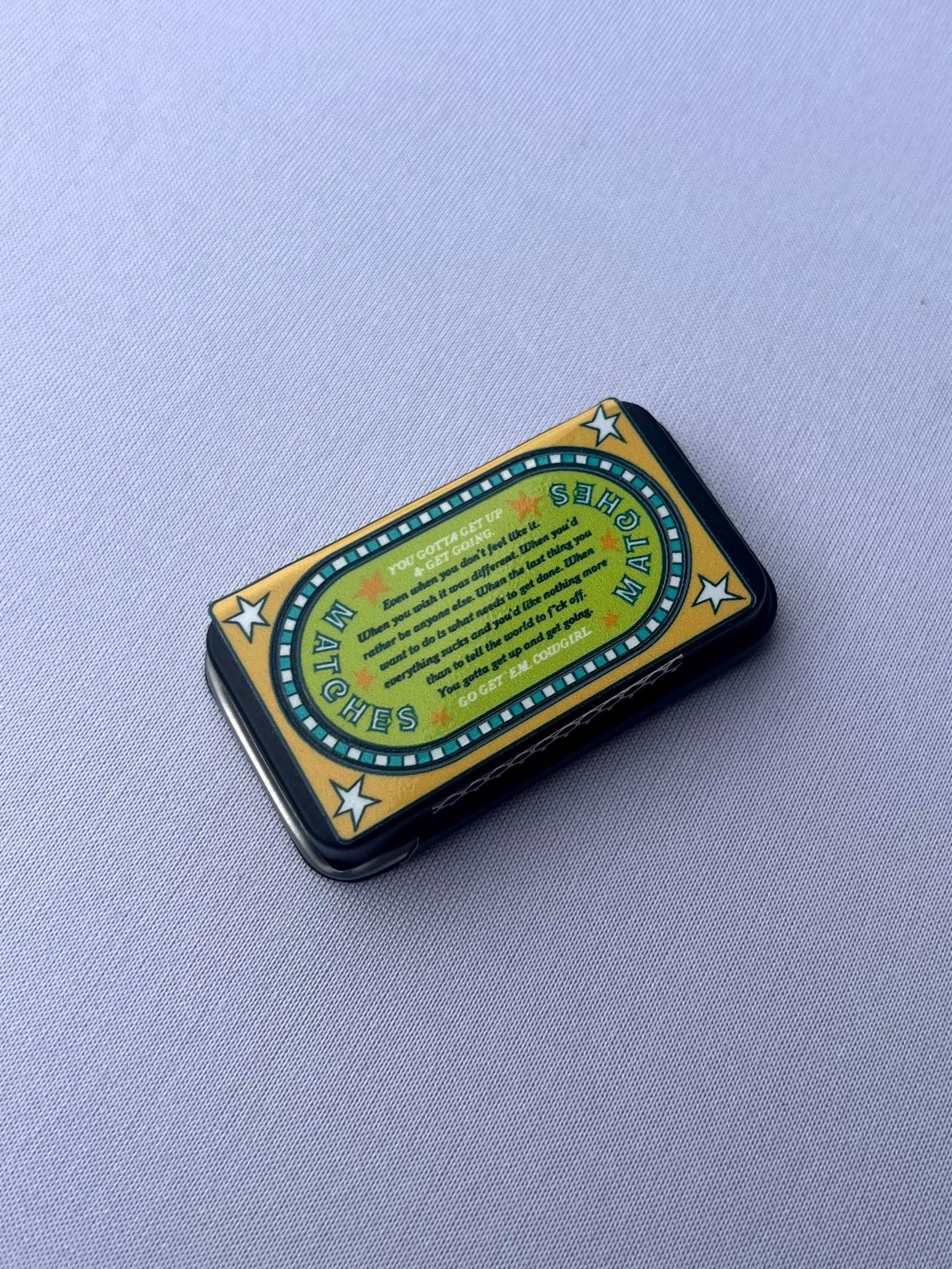 Cowgirl Match Co. Match Box