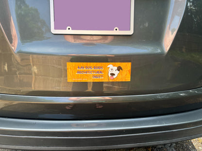 My Dog Reads Architectural Digest Car Magnet