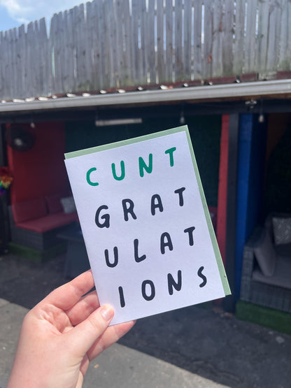 C*ntgratulations | Graduation, Promotion, Wedding Card