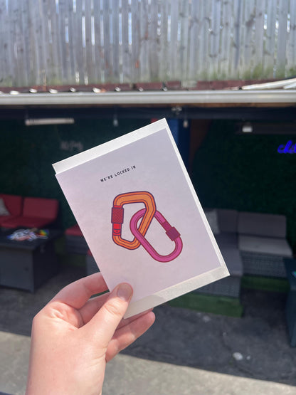 Locked In Greeting Card | Sapphic, WLW, Lesbian, Card