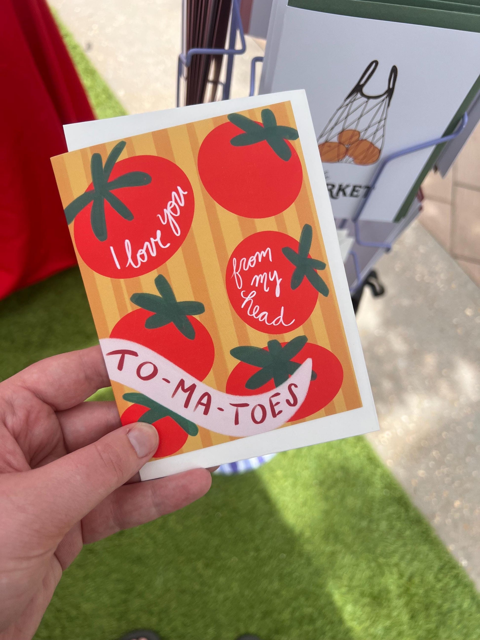 Love You from my Head To-Ma-Toes | Anniversary card