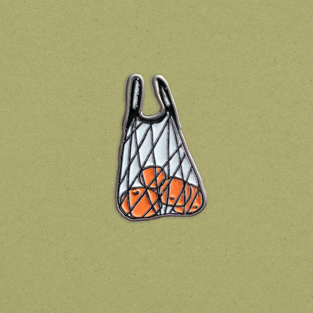 Market Bag Soft Enamel Pin