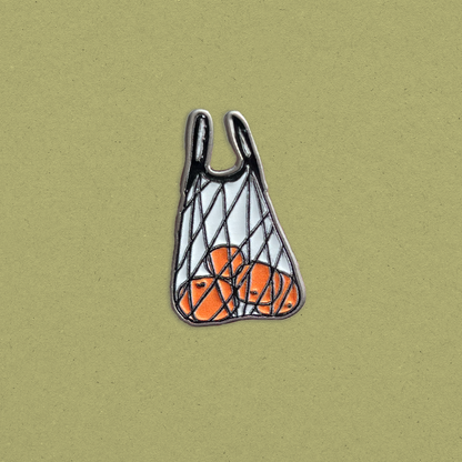 Market Bag Soft Enamel Pin