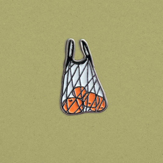 Market Bag Soft Enamel Pin