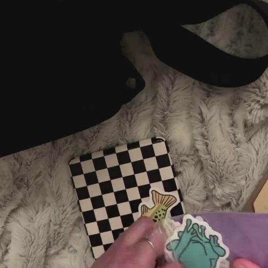 Aqua Frog Sticker | Waterproof Vinyl Die Cut, Laptop Decal