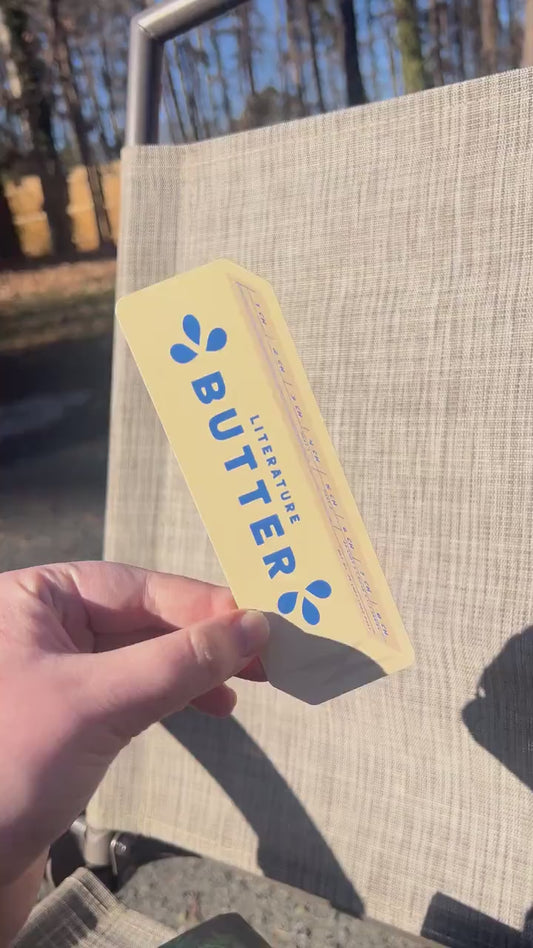 Funny Butter Bookmark | Book Lover Gift, Reader Accessory