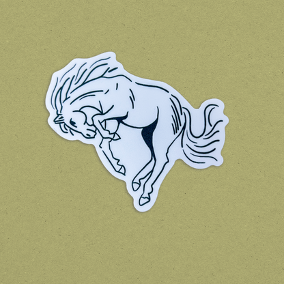 Wild Stallion Vinyl Sticker | Horse Waterproof Decal | Cowgirl Sticker